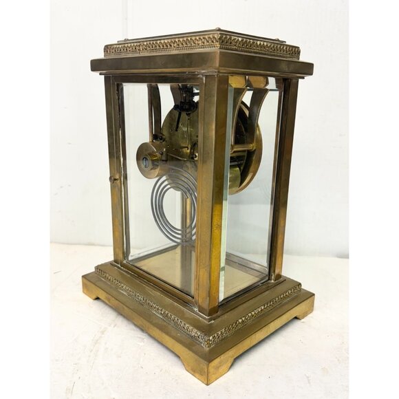 Antique Seth Thomas Crystal Regulator Mantle Clock - Picture 8 of 13